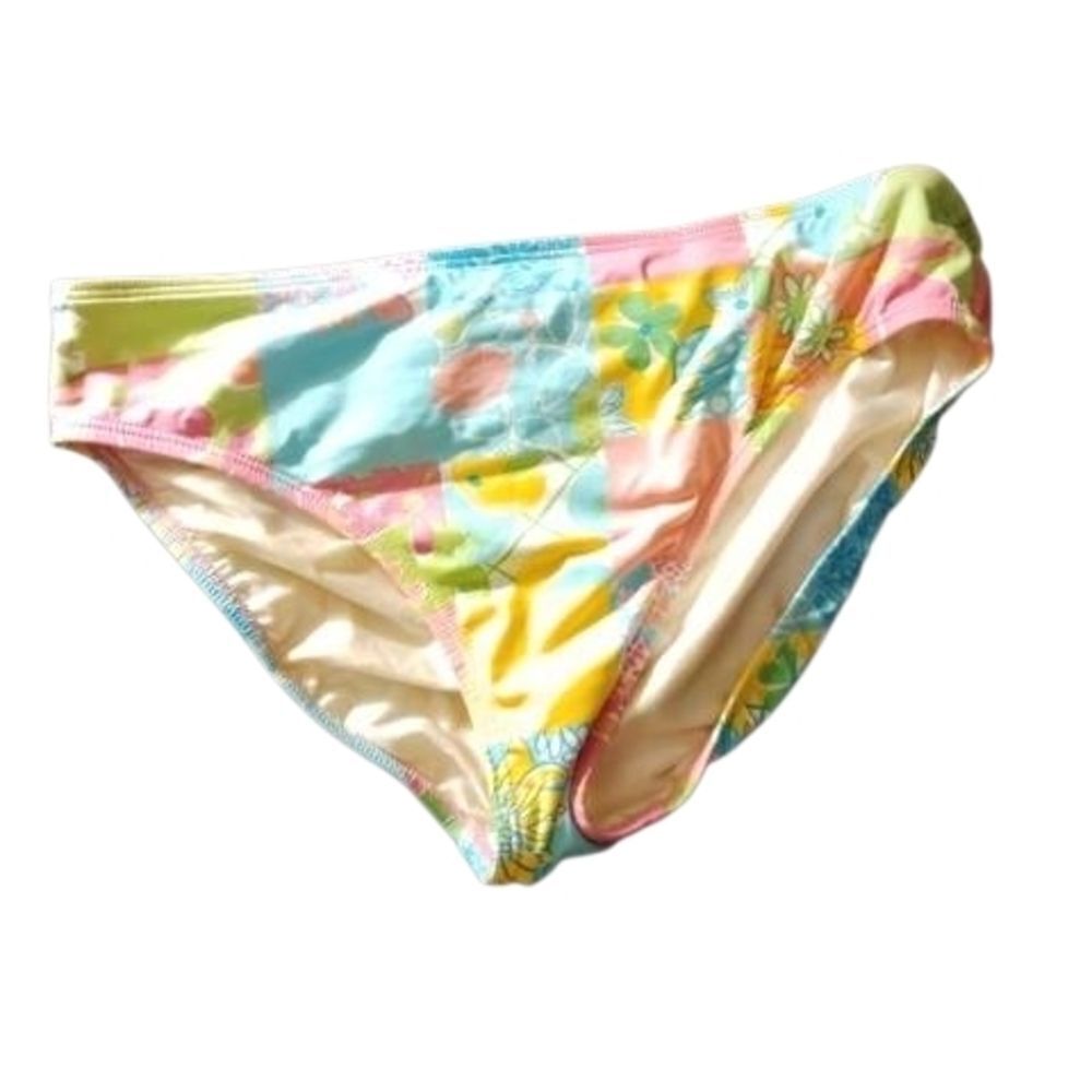 Lilly Pulitzer Pastel Floral Bikini Bottoms in Pink, Yellow & Blue